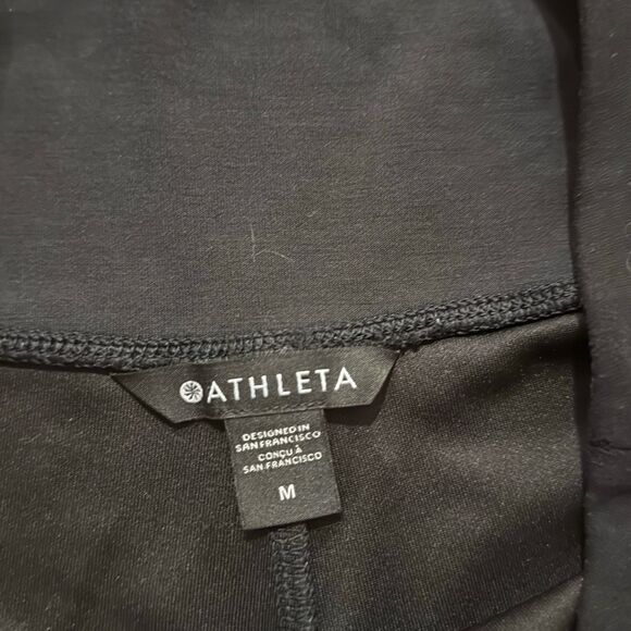 Athleta free flow culottes black wide leg crop pants M - Picture 5 of 11